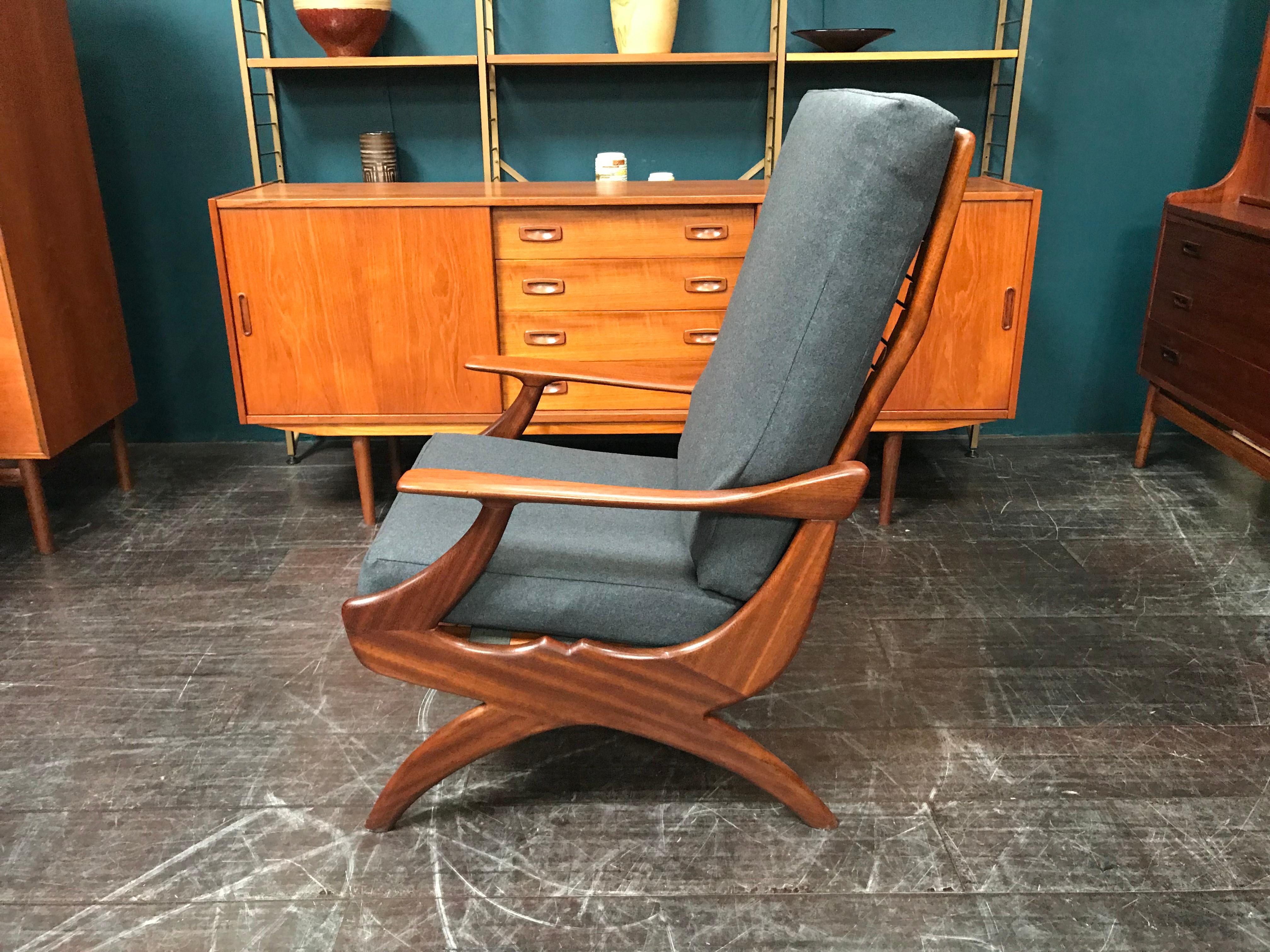 20th Century Dutch Midcentury Armchair Lounge Chair by De Ster Gelderland For Sale