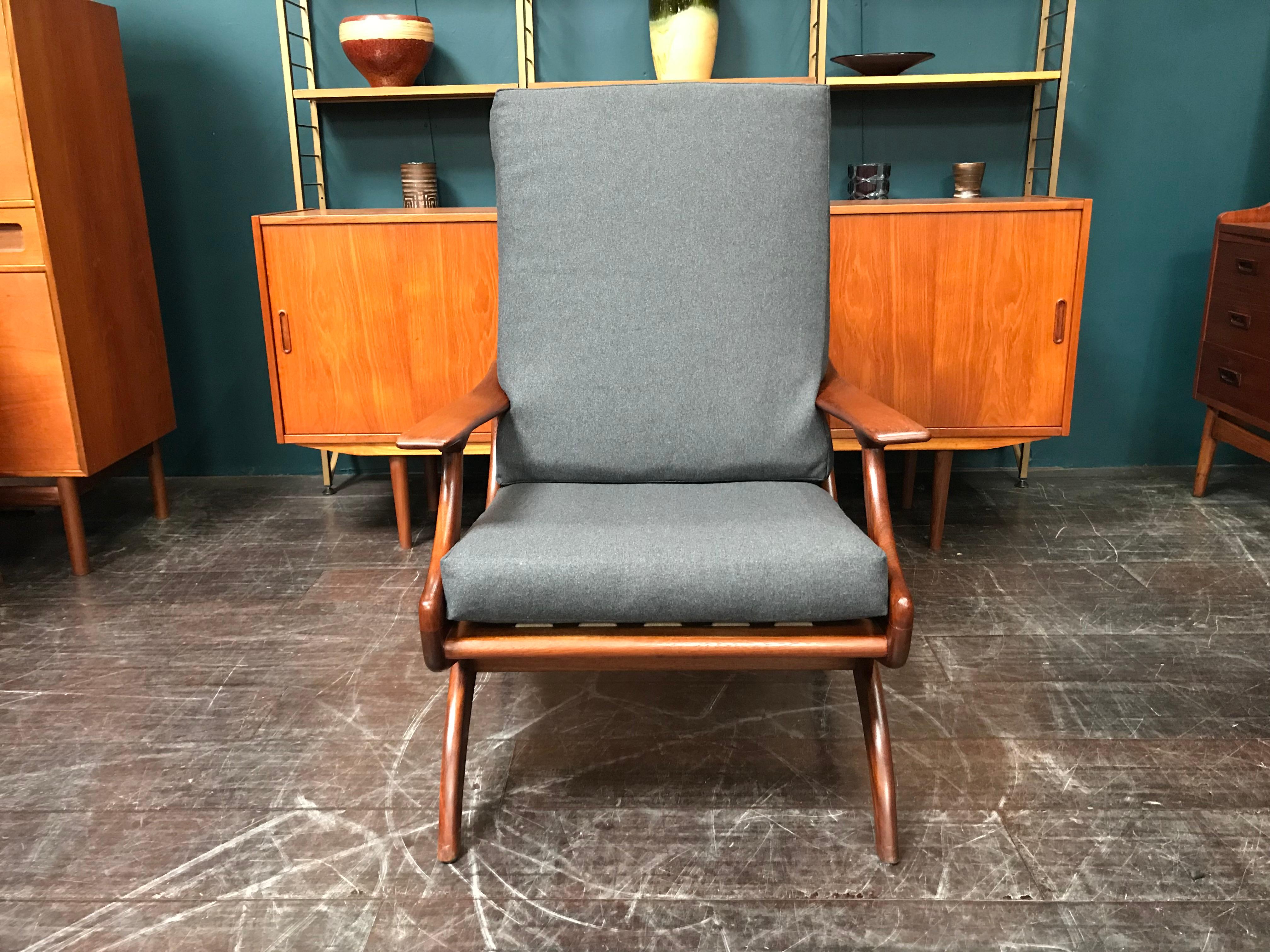 Dutch Midcentury Armchair Lounge Chair by De Ster Gelderland For Sale 2
