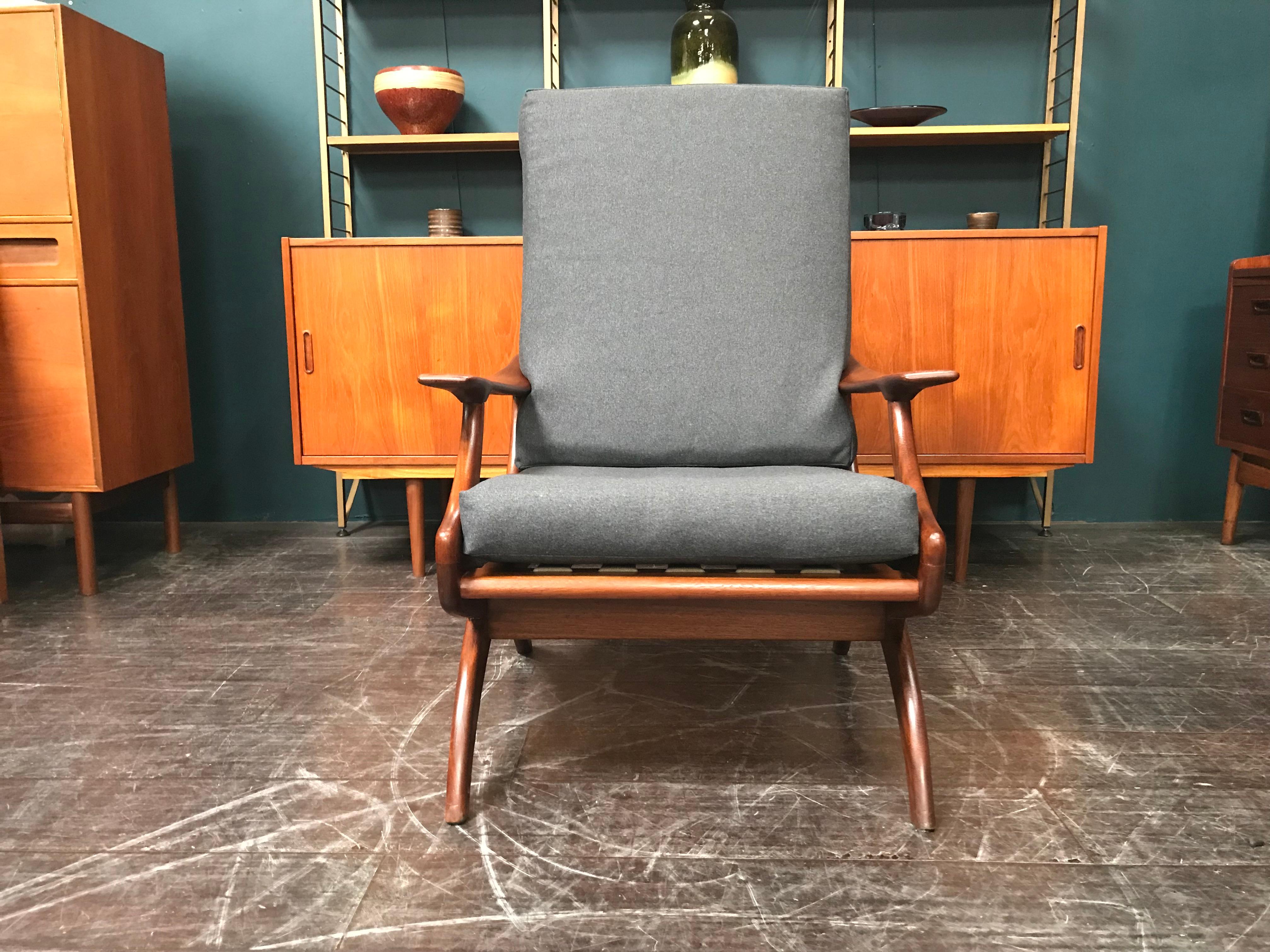 Dutch Midcentury Armchair Lounge Chair by De Ster Gelderland For Sale 3
