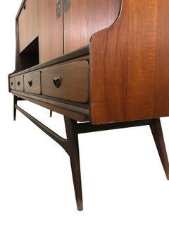 Niederländischer Mid-Century Modern Teak Schrank von Louis Van Teeffelen & Jaap Ravelli