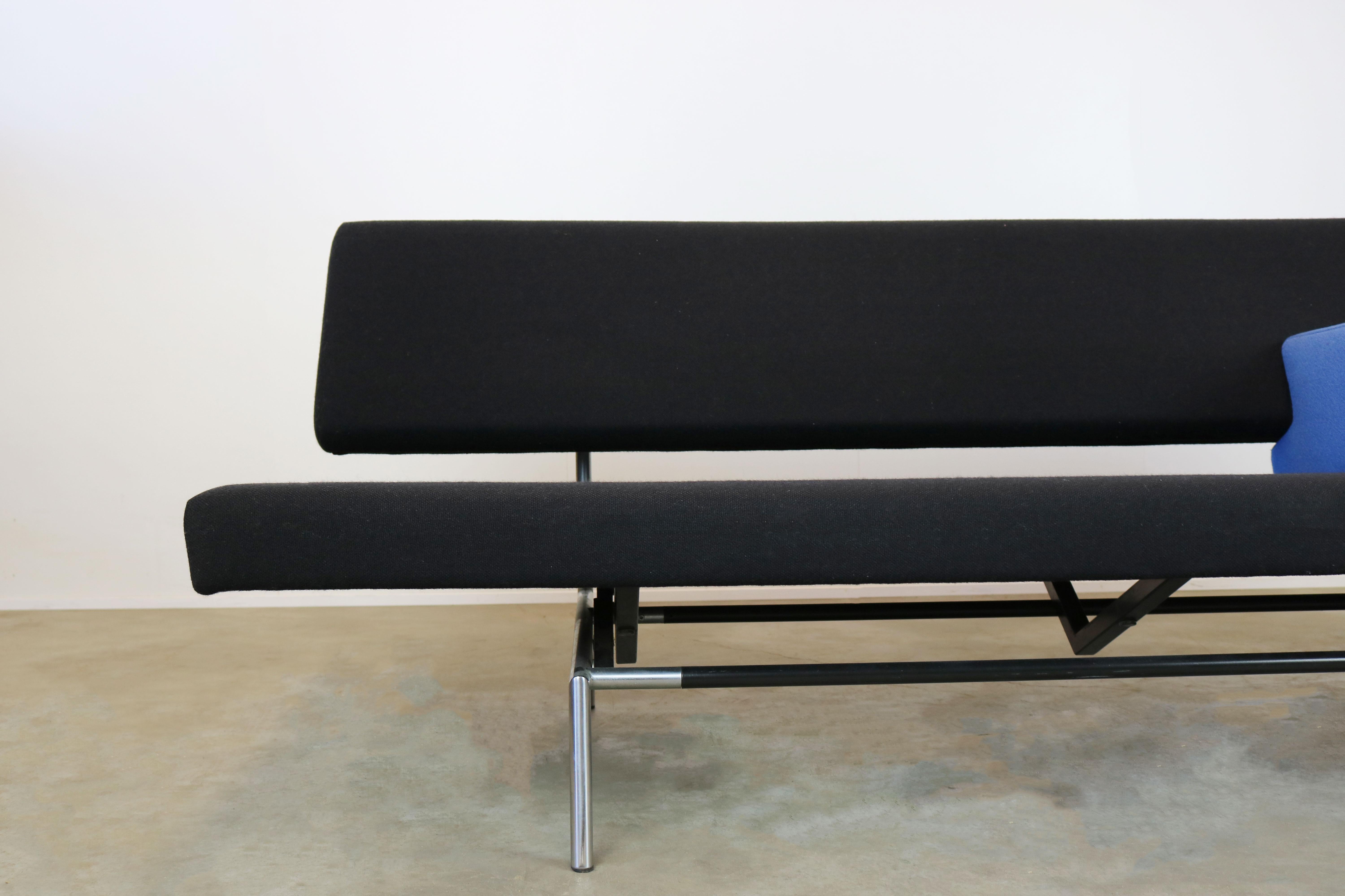 Dutch Minimalist Design Sofa or Daybed BR02 by Martin Visser for Spectrum 1960s In Good Condition In Ijzendijke, NL