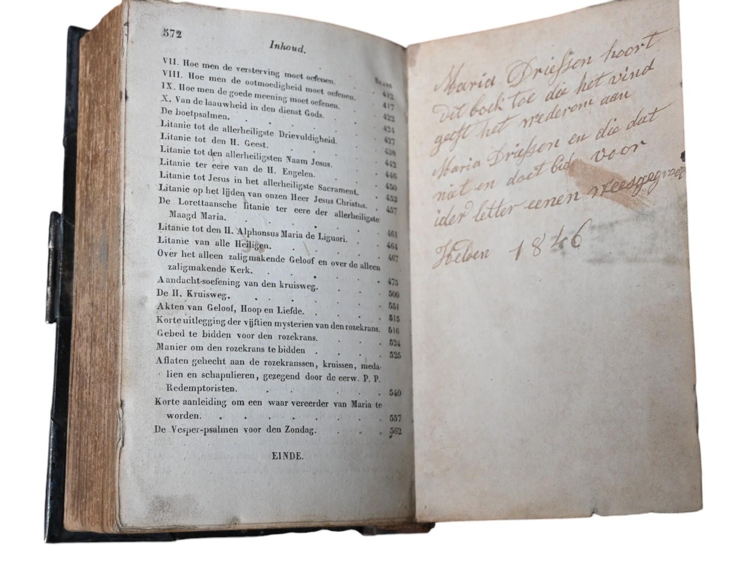 Dutch Missal With Silver Mount, 1843 im Angebot 3
