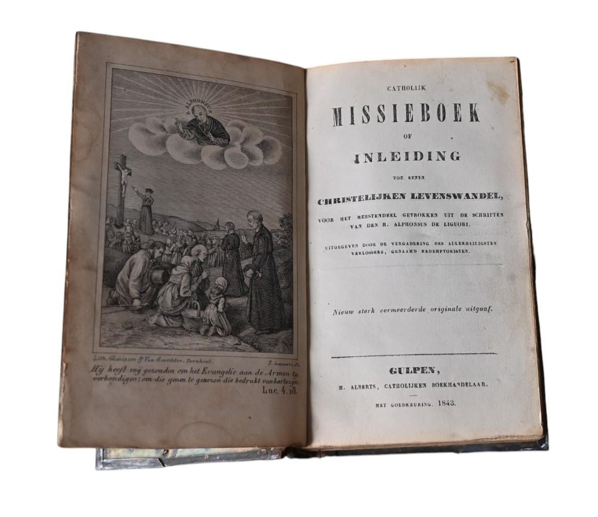 Dutch Missal With Silver Mount, 1843 im Angebot 1