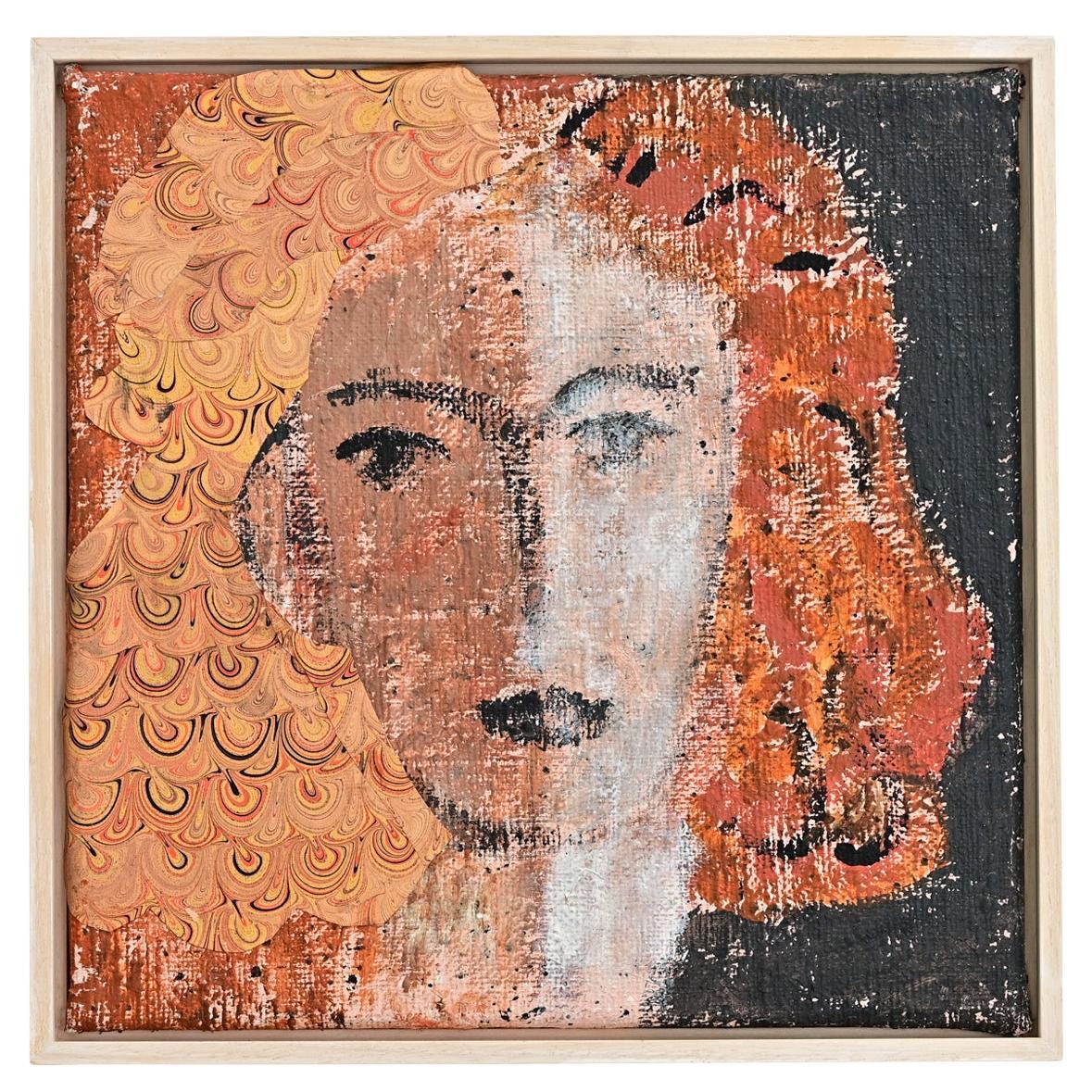 Dutch Mixed Media Lady For Sale
