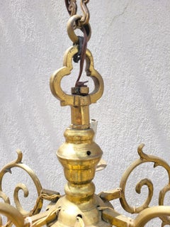 Dutch Model Chandelier In Bronze, 19th Century