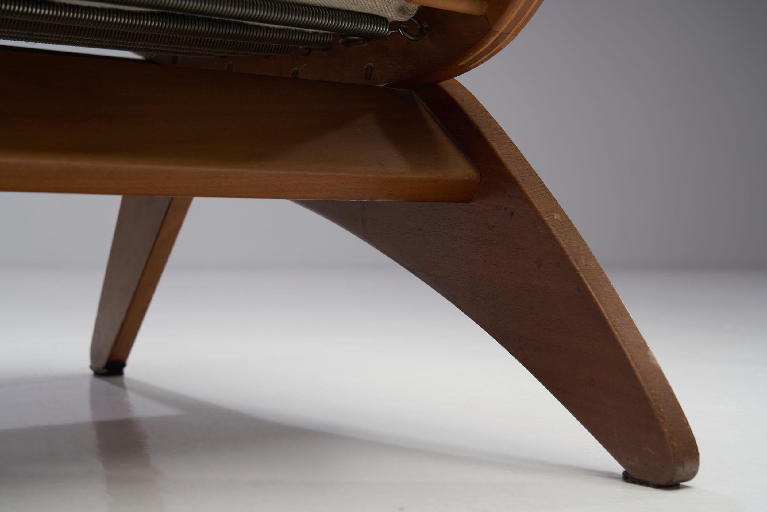 Dutch Modern Armchair by Jan den Drijver for De Stijl, The Hague 1950s For Sale 14