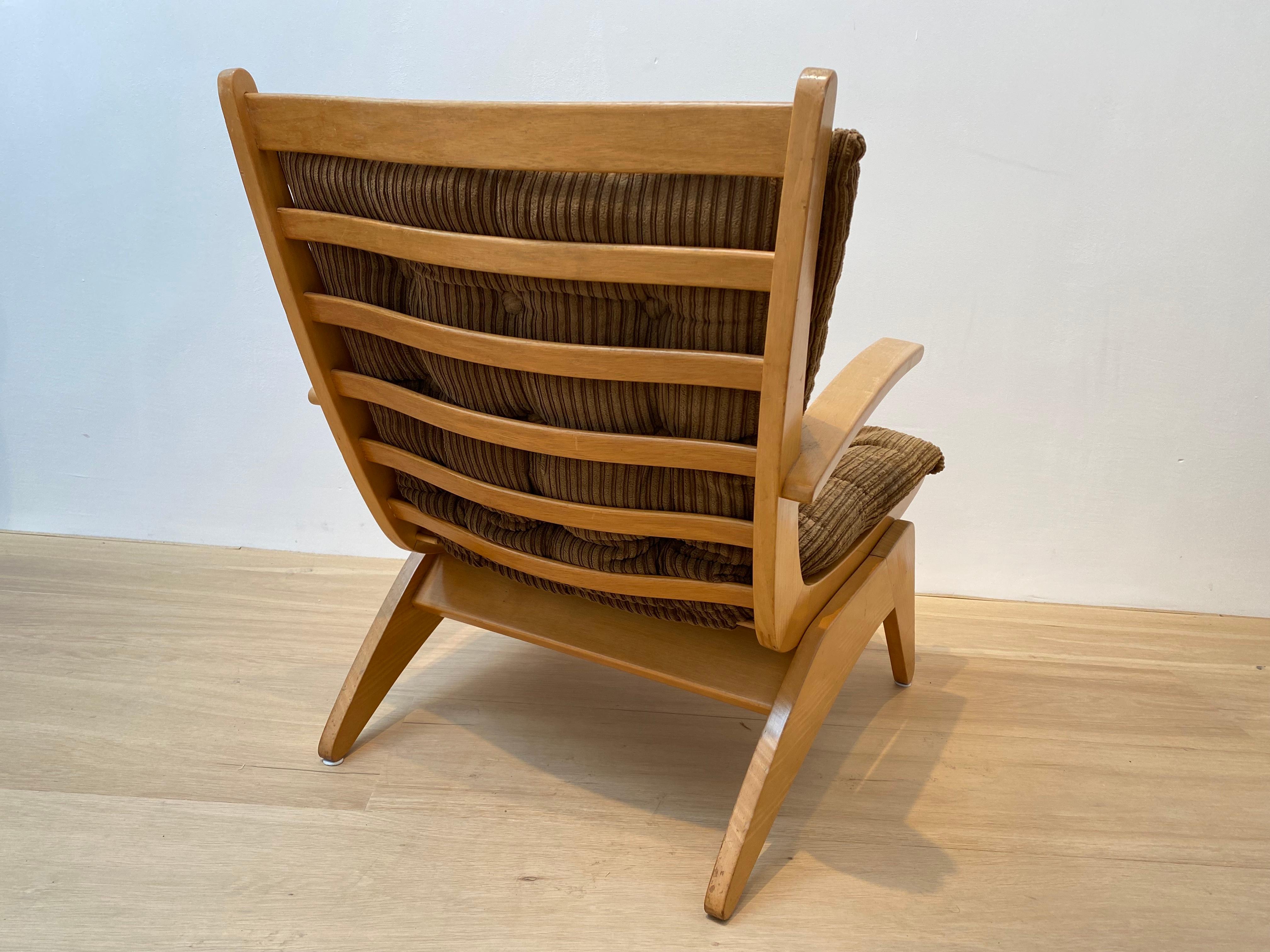 Fabric Dutch Modern Armchair by Jan den Drijver, The Netherlands 1950s for Jess