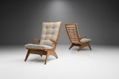 Dutch Modern High Back Chairs by Jan den Drijver for De Stijl, The Hague 1950s