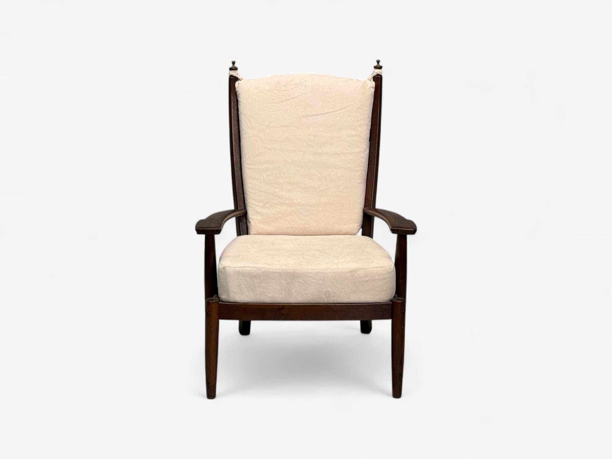 Sillón Moderno Holandés, Roble, Tela, Países Bajos, Años 60 Moderno de mediados de siglo en venta