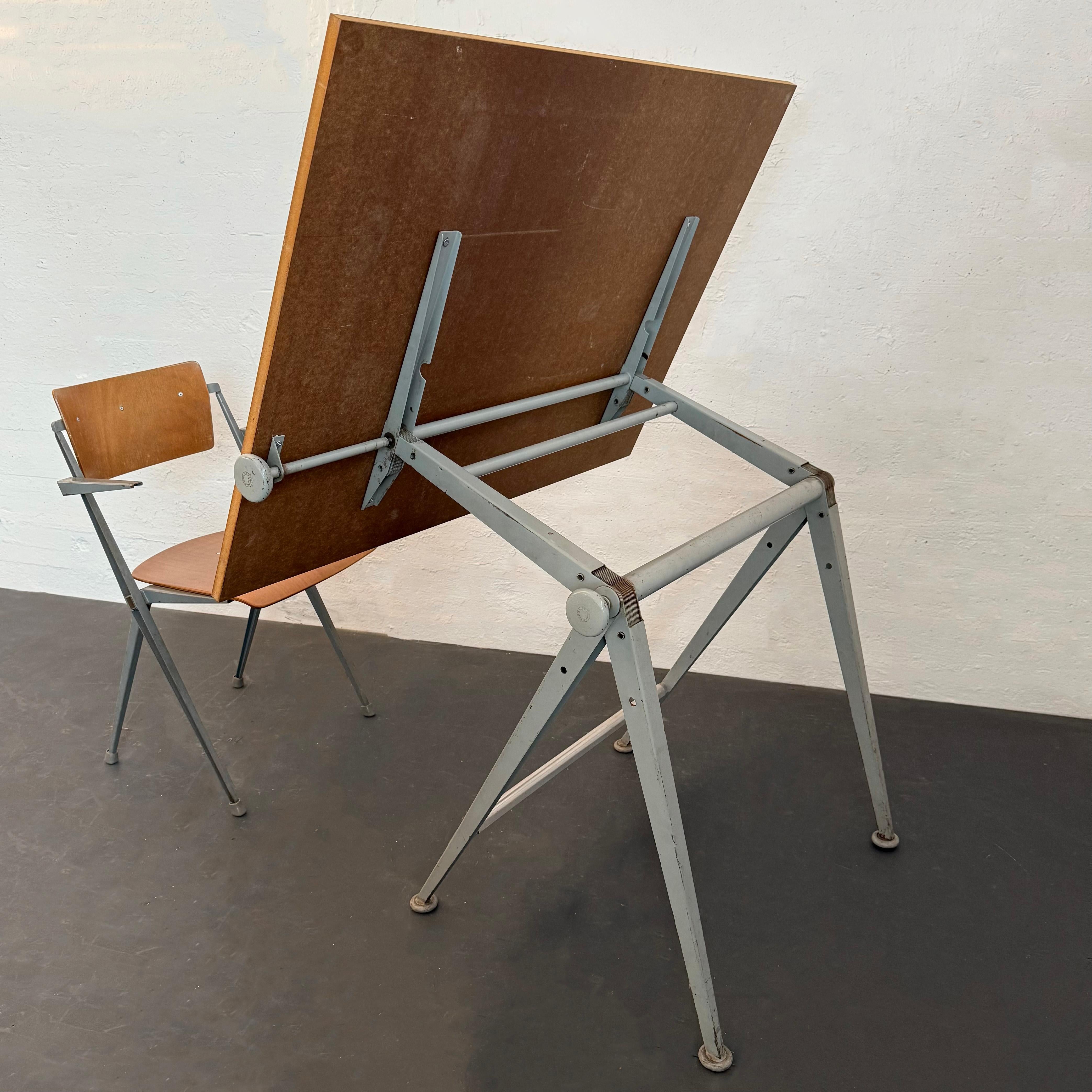 20th Century Dutch Modern Reply Drafting Table Set By Wim Rietveld And Friso Kramer For Sale