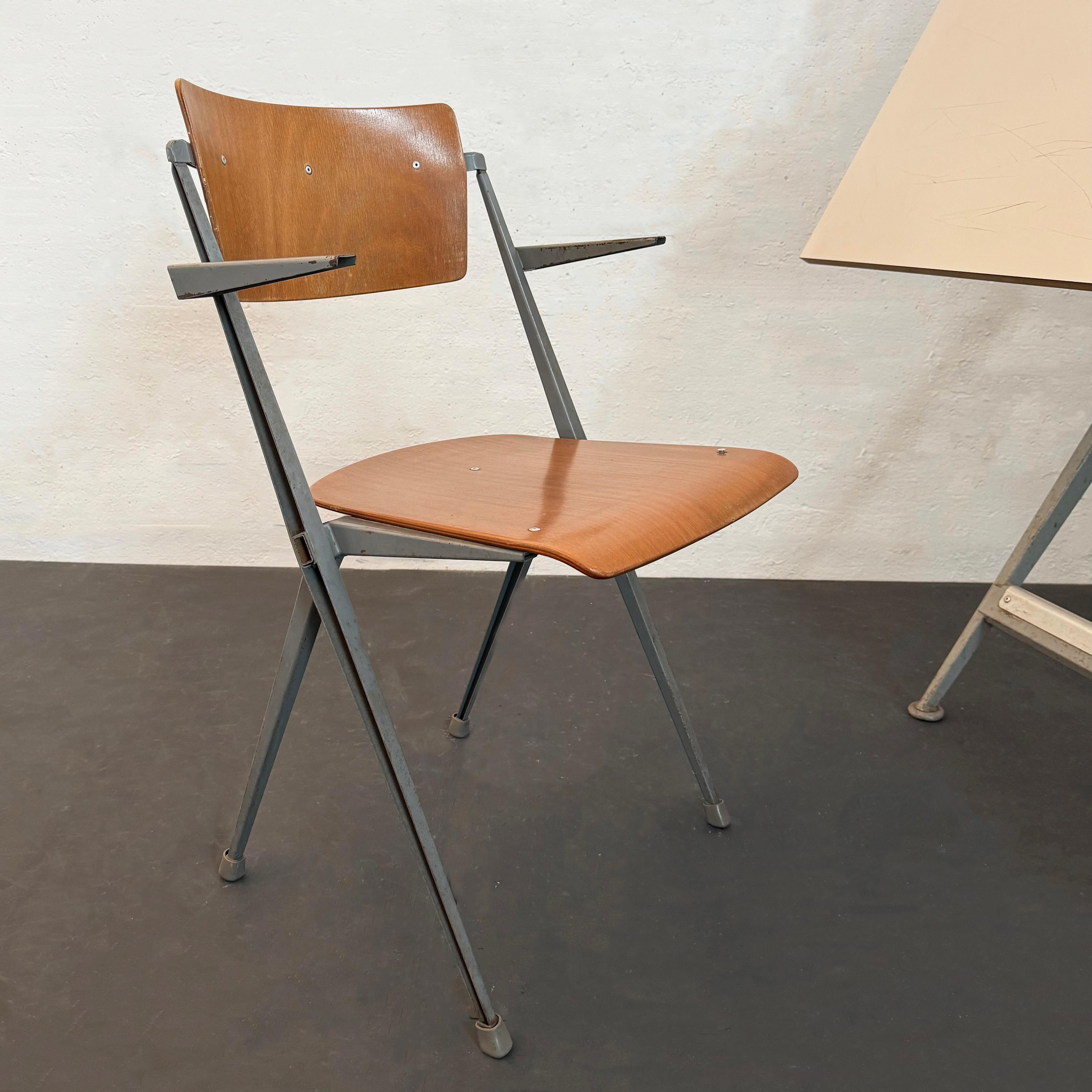Dutch Modern Reply Drafting Table Set By Wim Rietveld And Friso Kramer For Sale 2
