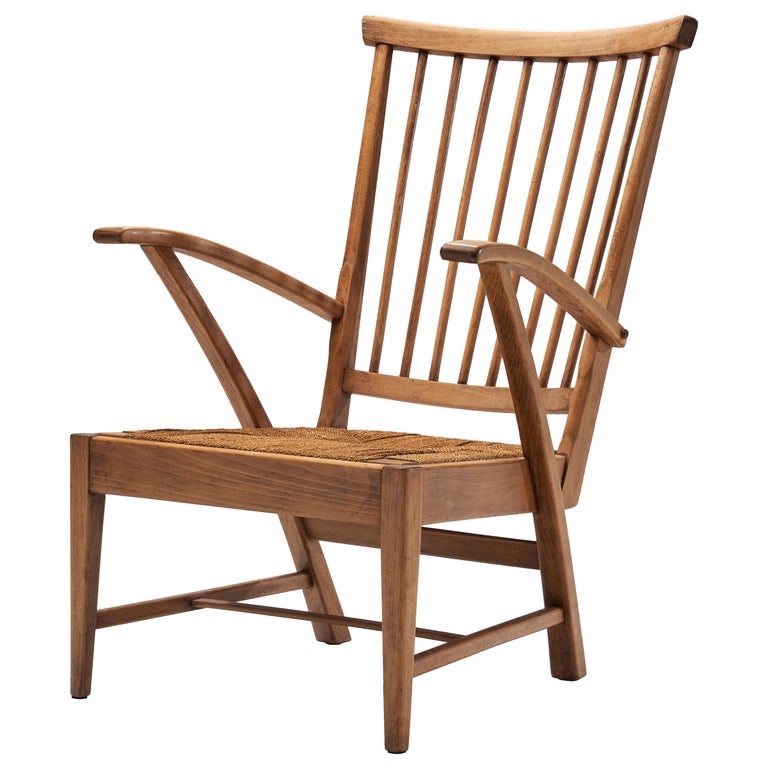 Dutch Modern Wooden Armchair The Netherlands Circa 1950s 1960s For Sale At 1stdibs