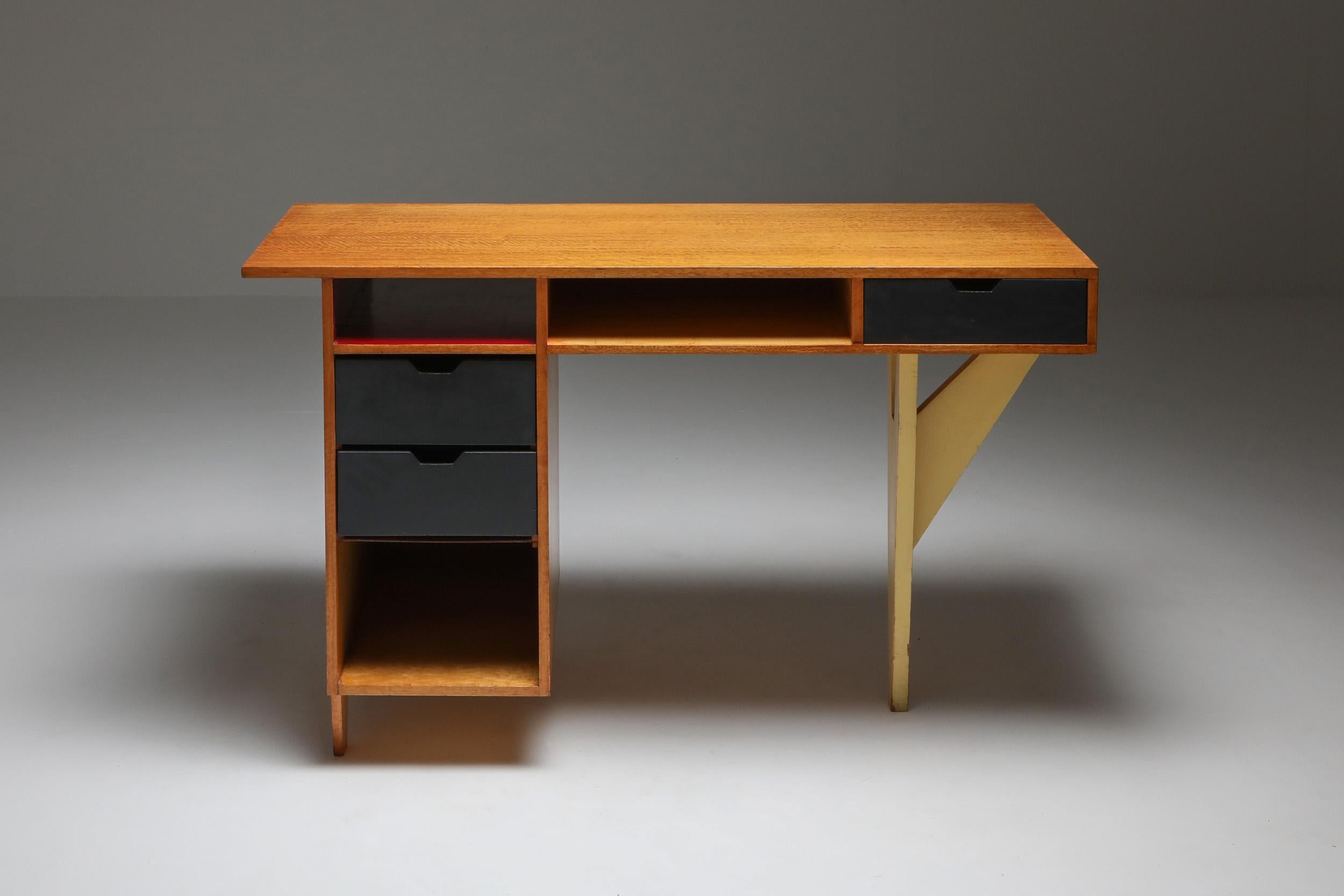 Mid-Century Modern Dutch Modernist 1950s Desk
