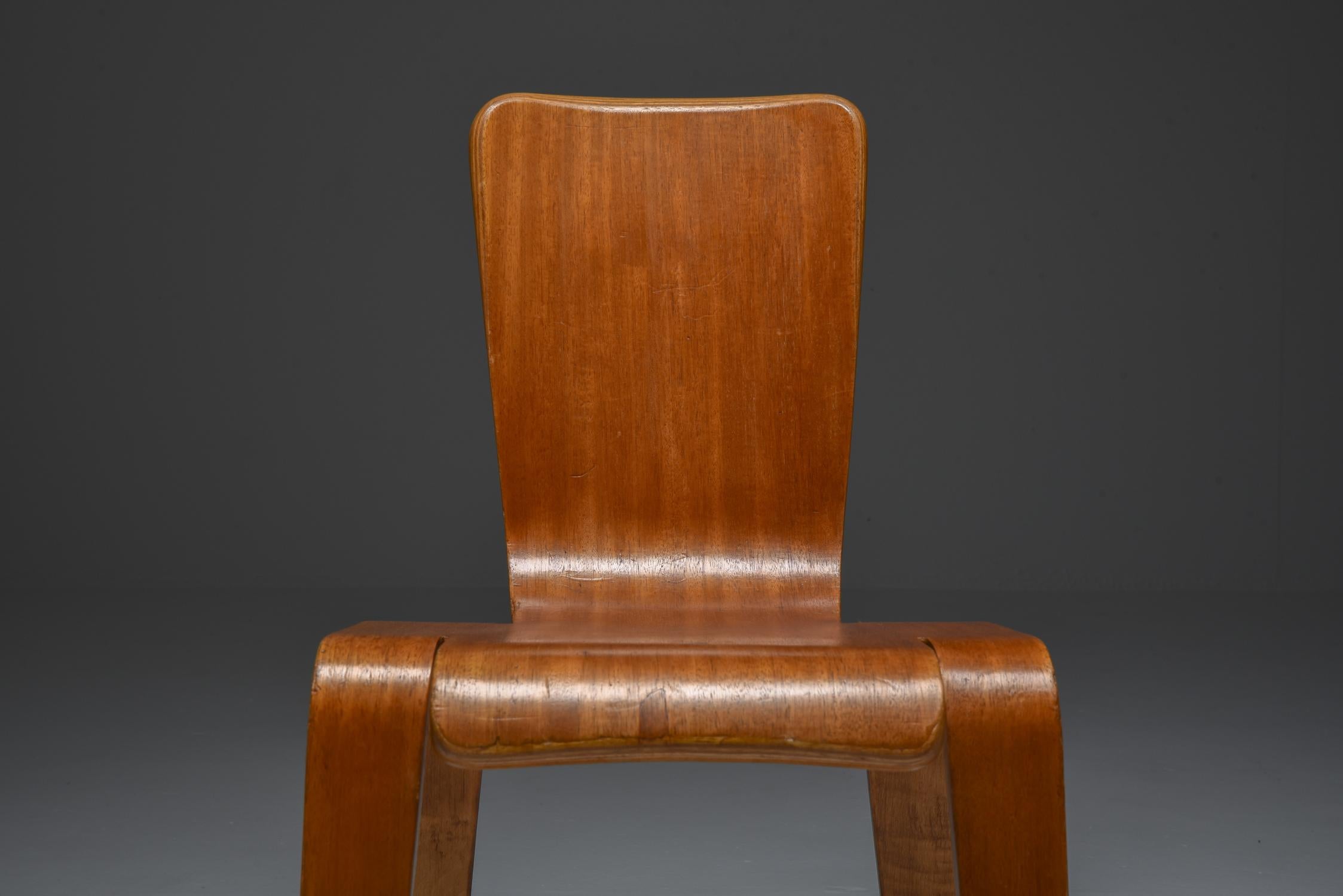 Mid-Century Modern Dutch Modernist Bambi Chair by Han Pieck
