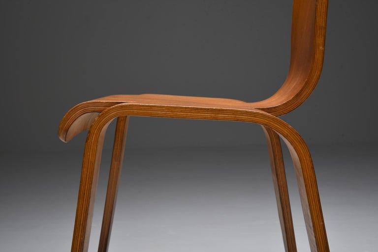 Plywood Dutch Modernist Bambi Chair by Han Pieck For Sale