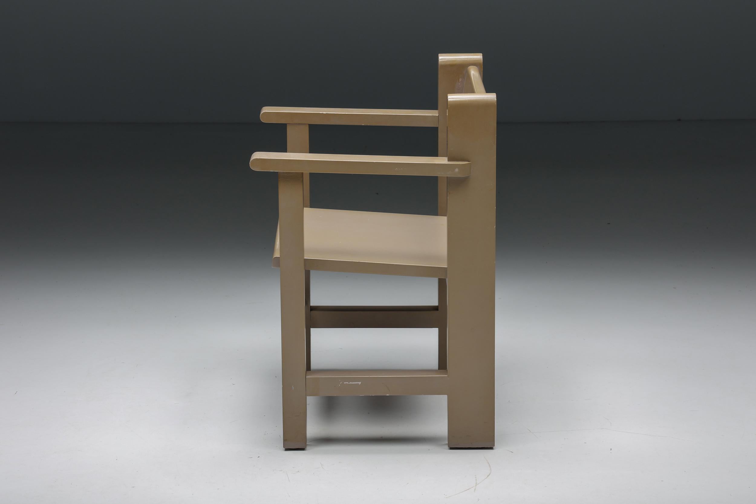 Niederländische modernistische Sessel „Bossche School“ von Gerard Wijnen, 1950er Jahre im Angebot 1