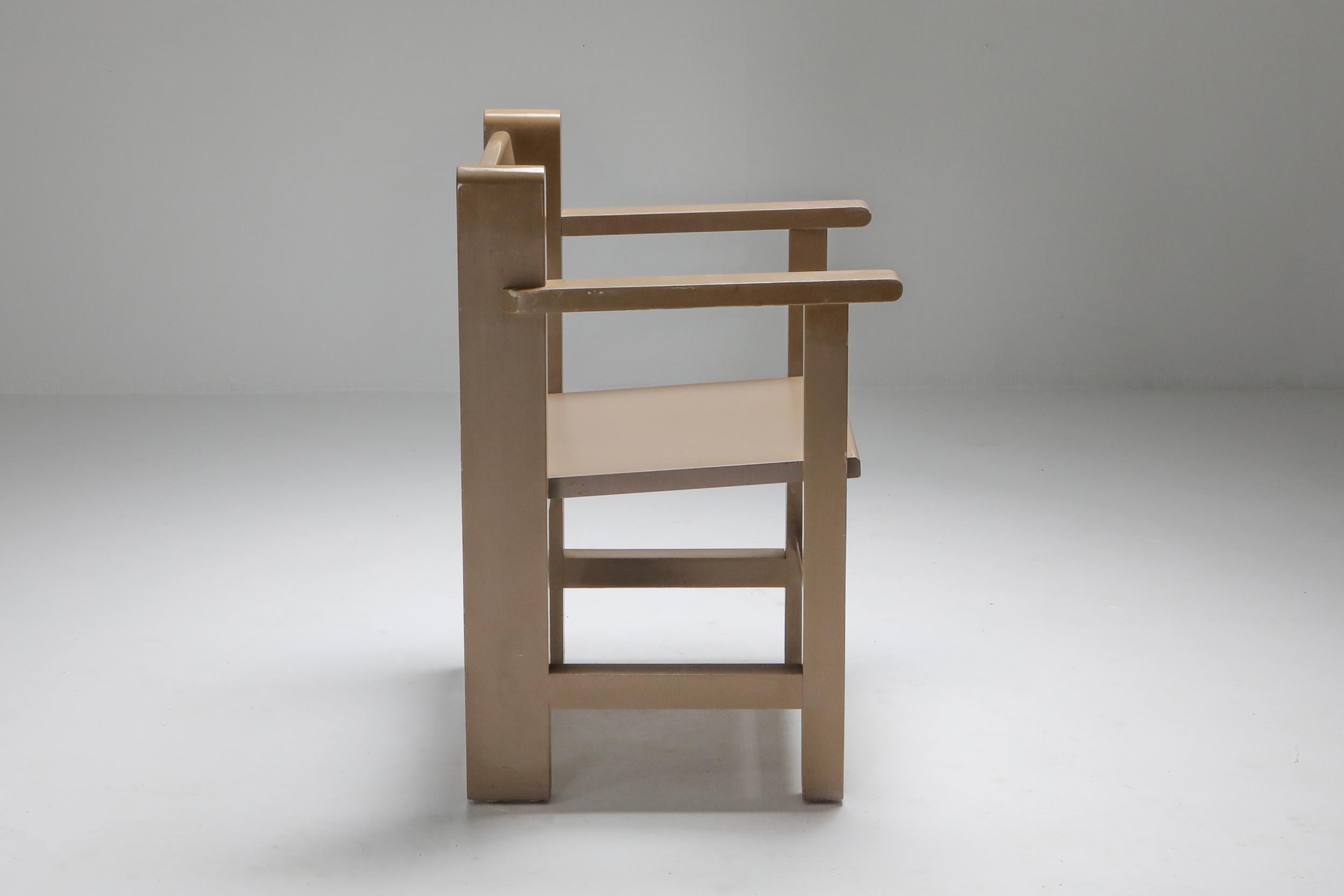 Dutch Modernist 'Bossche school' Armchairs by Gerard Wijnen 1