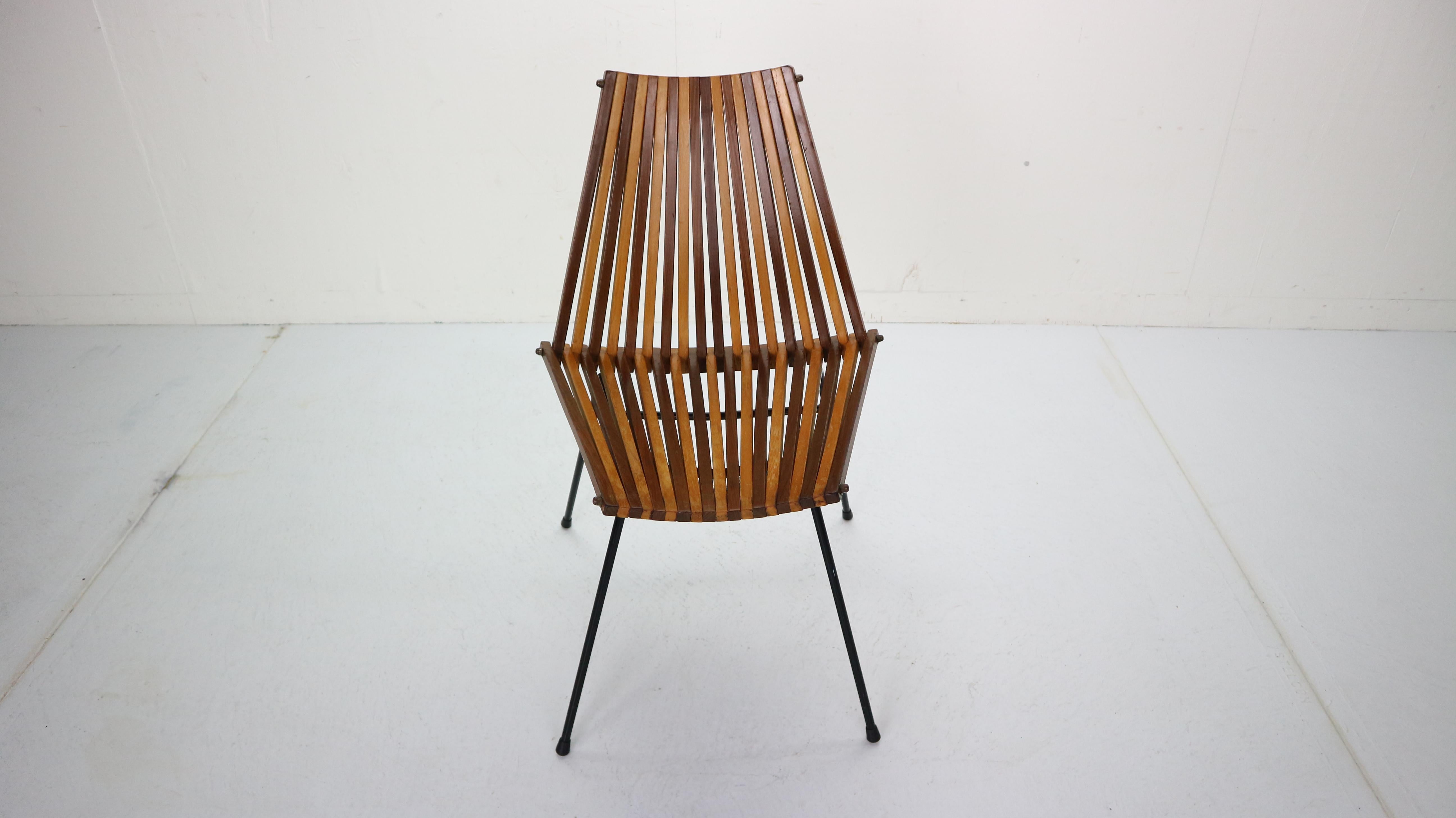 Dutch Modernist Chair by Dirk van Sliedregt for Rohé Noordwolde, 1960s In Good Condition In The Hague, NL