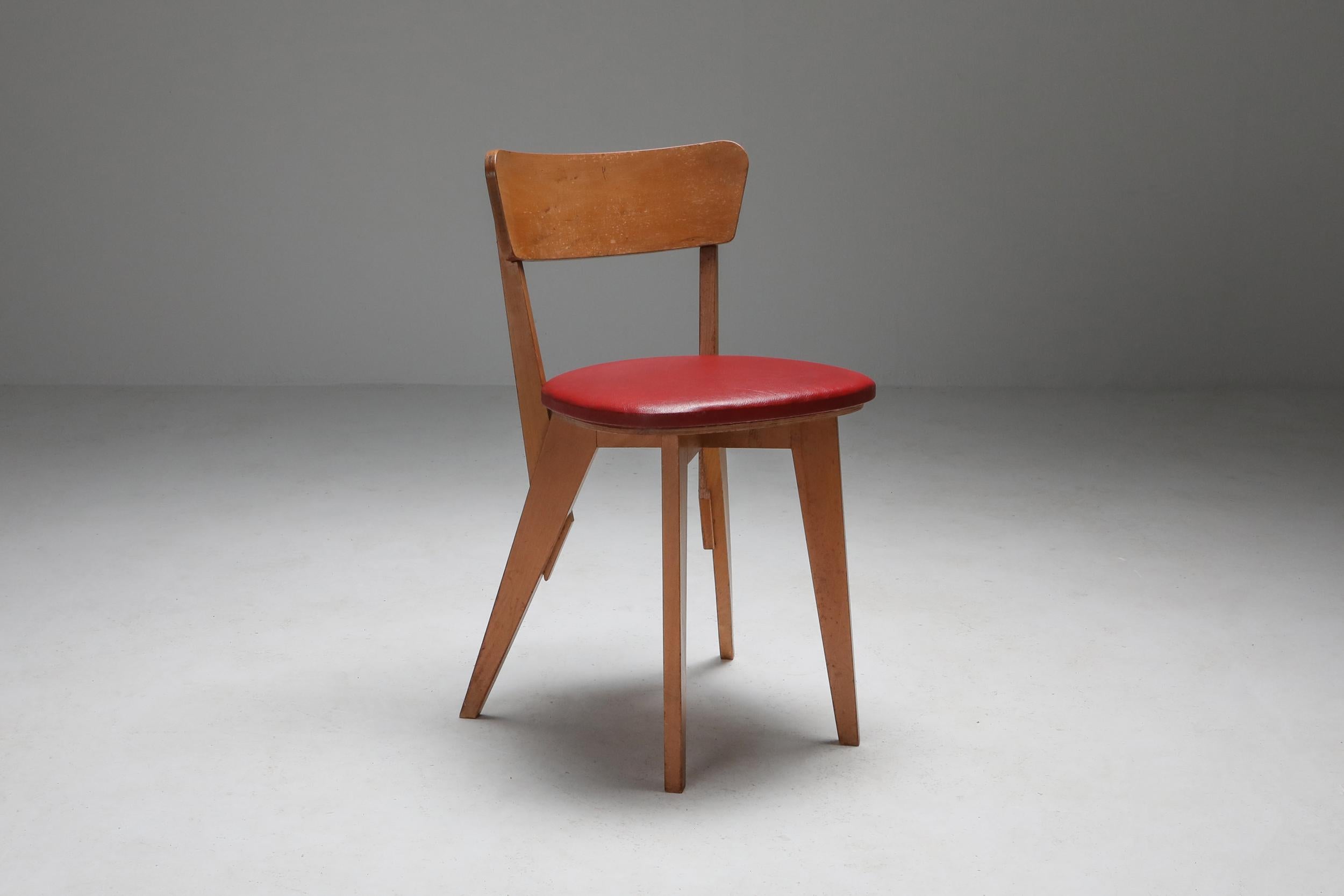 Niederländischer modernistischer Stuhl von Wim Den Boon, 1947 im Zustand „Gut“ im Angebot in Antwerp, BE