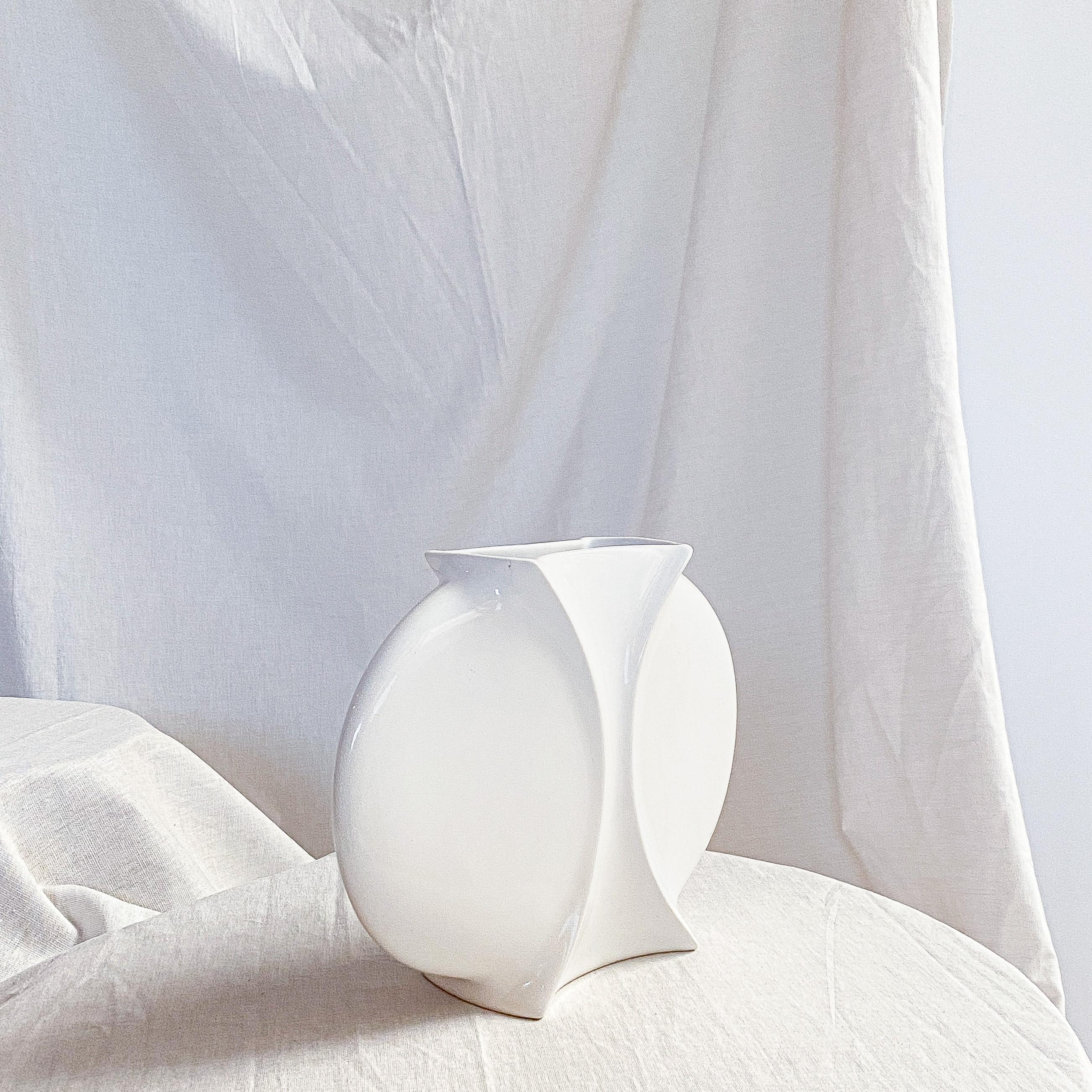 Mid-Century Modern Dutch Modernist Constructivist Vase by Jan van der Vaart, minimal style For Sale