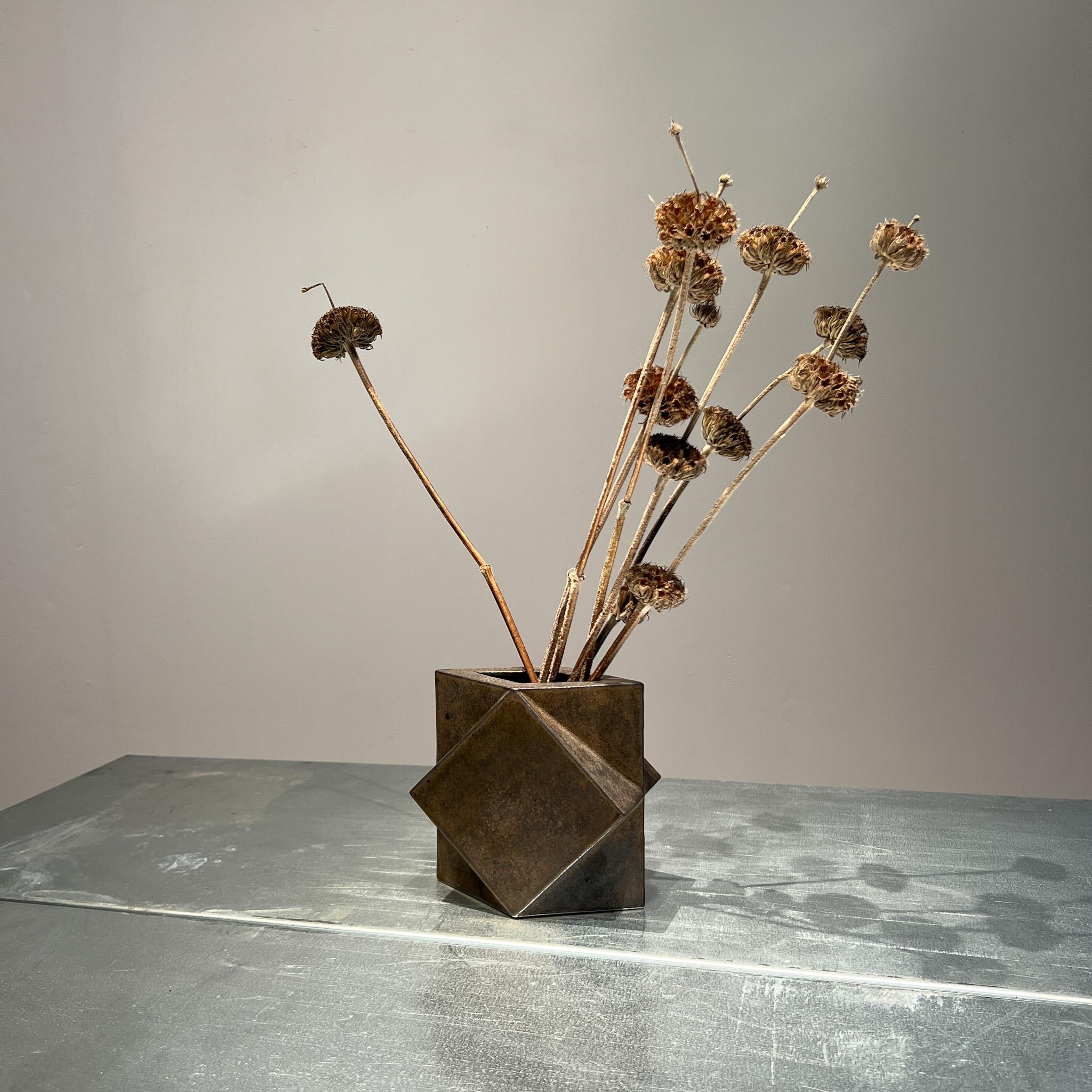 Mid-Century Modern Dutch modernist constructivist vase by Jan van der Vaart