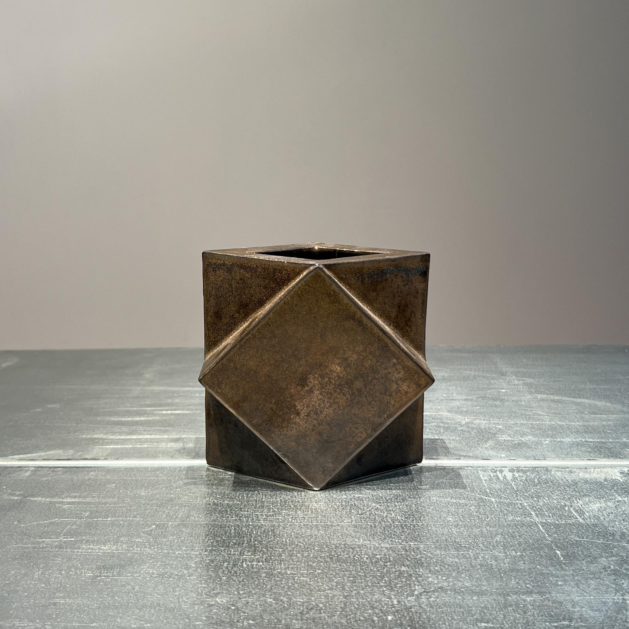 20th Century Dutch modernist constructivist vase by Jan van der Vaart