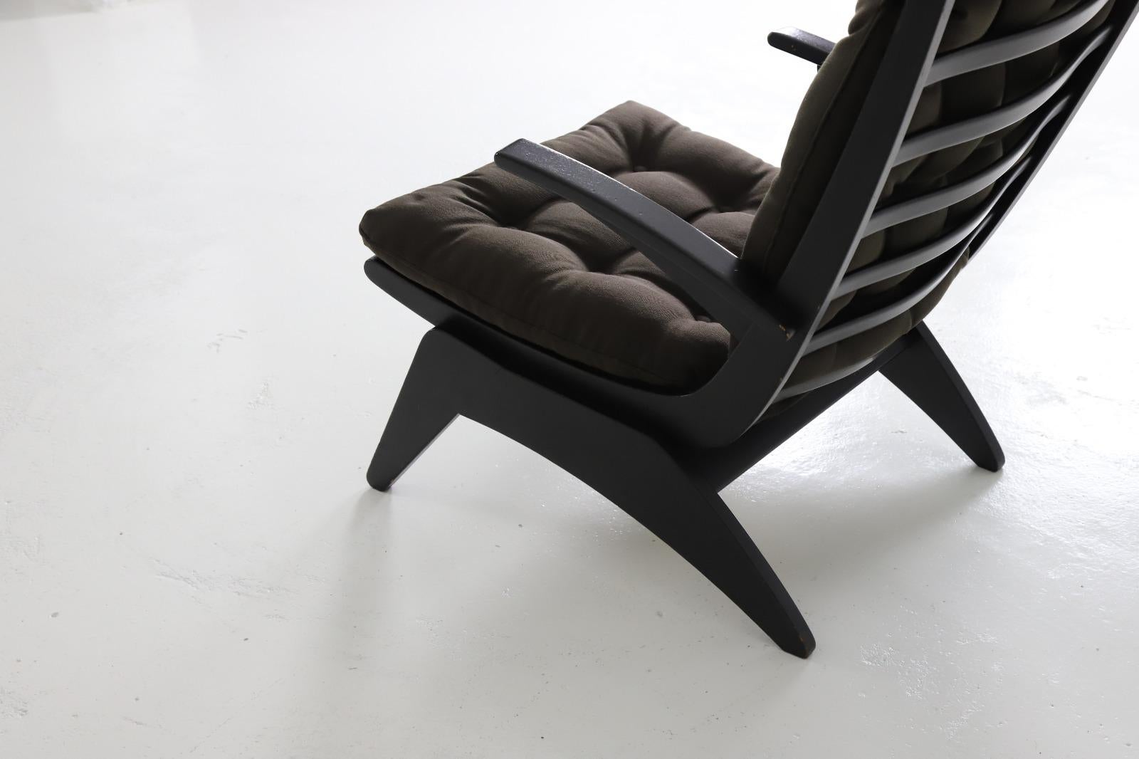 Fabric Dutch Modernist Lounge Chair by Jan Den Drijver for De Stijl For Sale