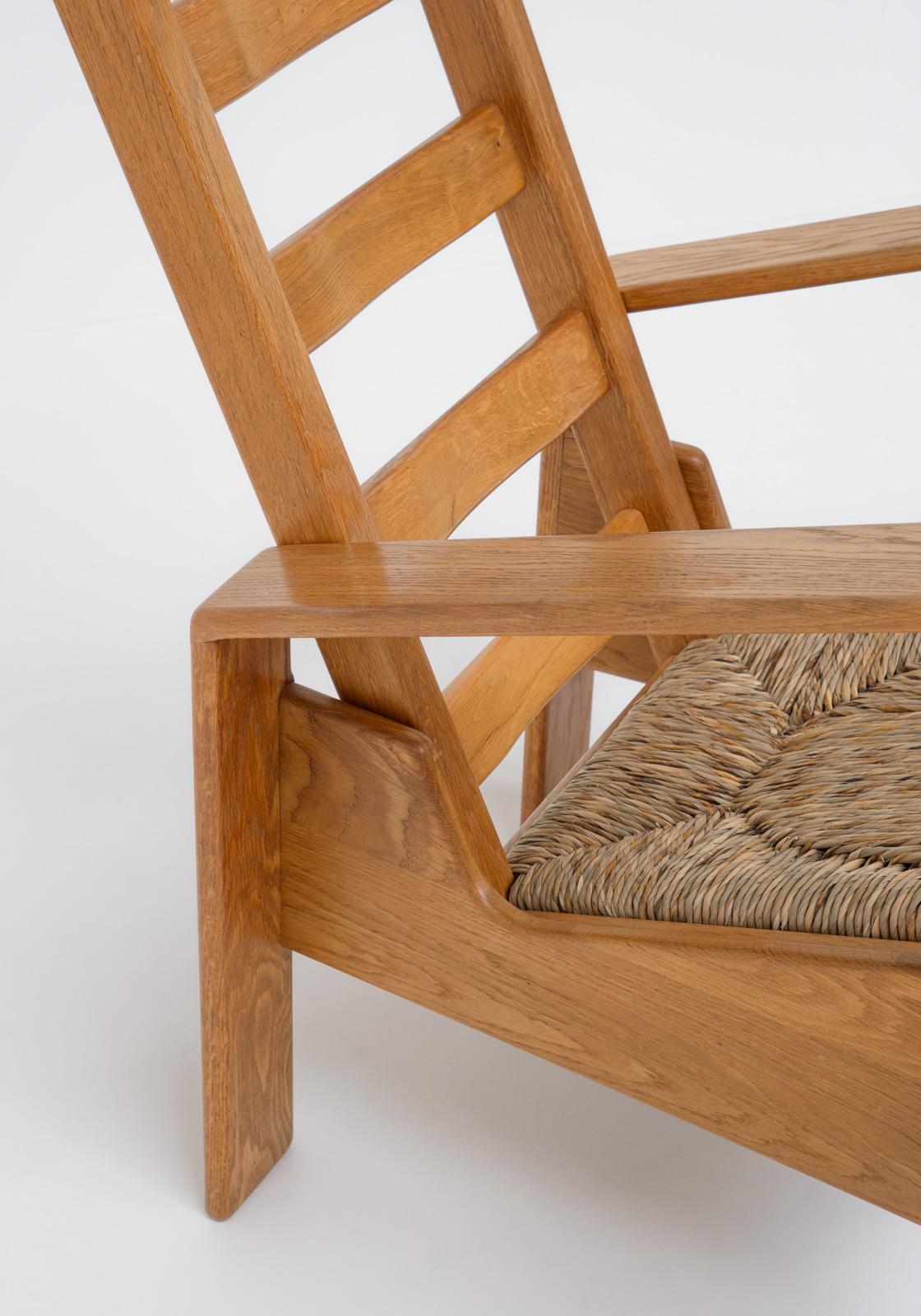 Dutch Modernist Oak Chair, 1980s In Good Condition For Sale In Aartselaar, BE