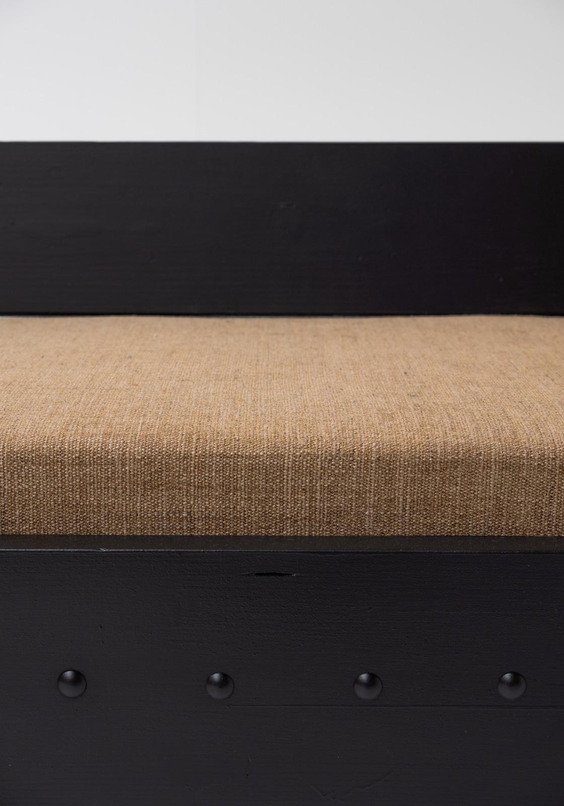 Fabric Dutch Modernist Sofa Daybed Bossche School Style, 1960s