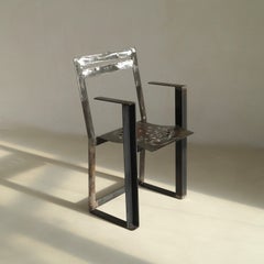 Dutch Modernist Steel Armchair by Albert in ’t Veld, 1980s