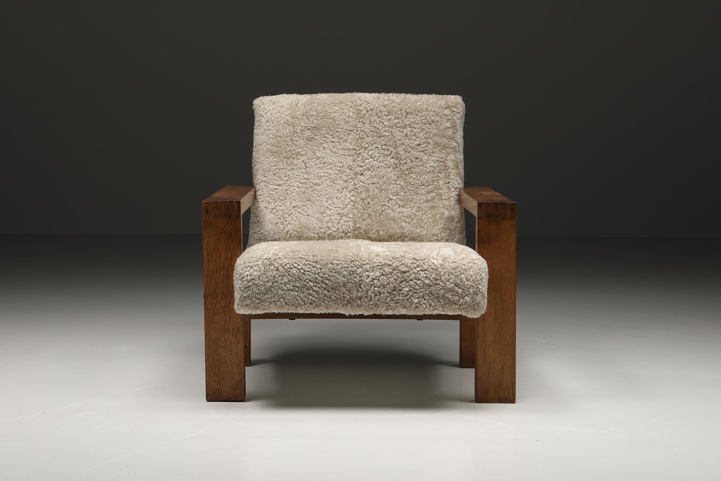 Dutch Modernist Wim Den Boon Hein Stolle Armchairs, Mid-Century Modern, 1950's In Excellent Condition In Antwerp, BE