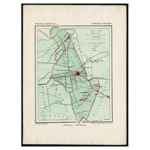 Dutch Municipality of Scheemda in Groningen, Kuyper, 1865