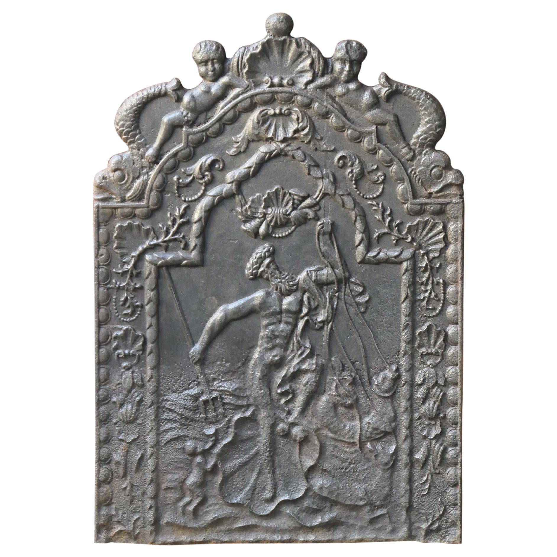 Dutch Napoleon III 'Neptune' Fireback, 19th Century