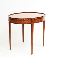 Dutch Neoclassical Satinwood, Mahogany and Ebony Tray Table