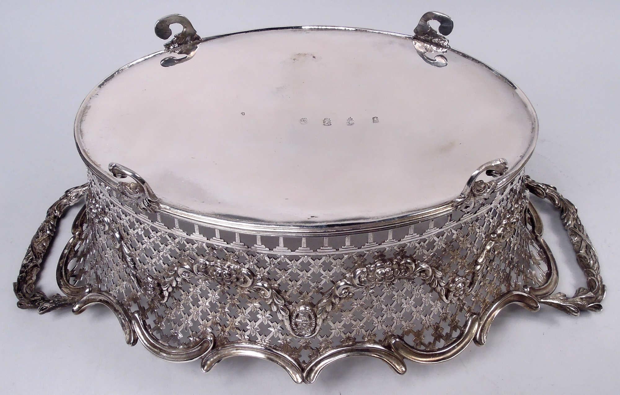 Argento Cestino d'argento neoclassico olandese, 1879 in vendita