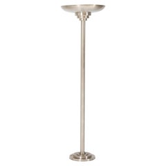 Dutch Nickel-Plated Brass Art Deco Floor Lamp, 1930s