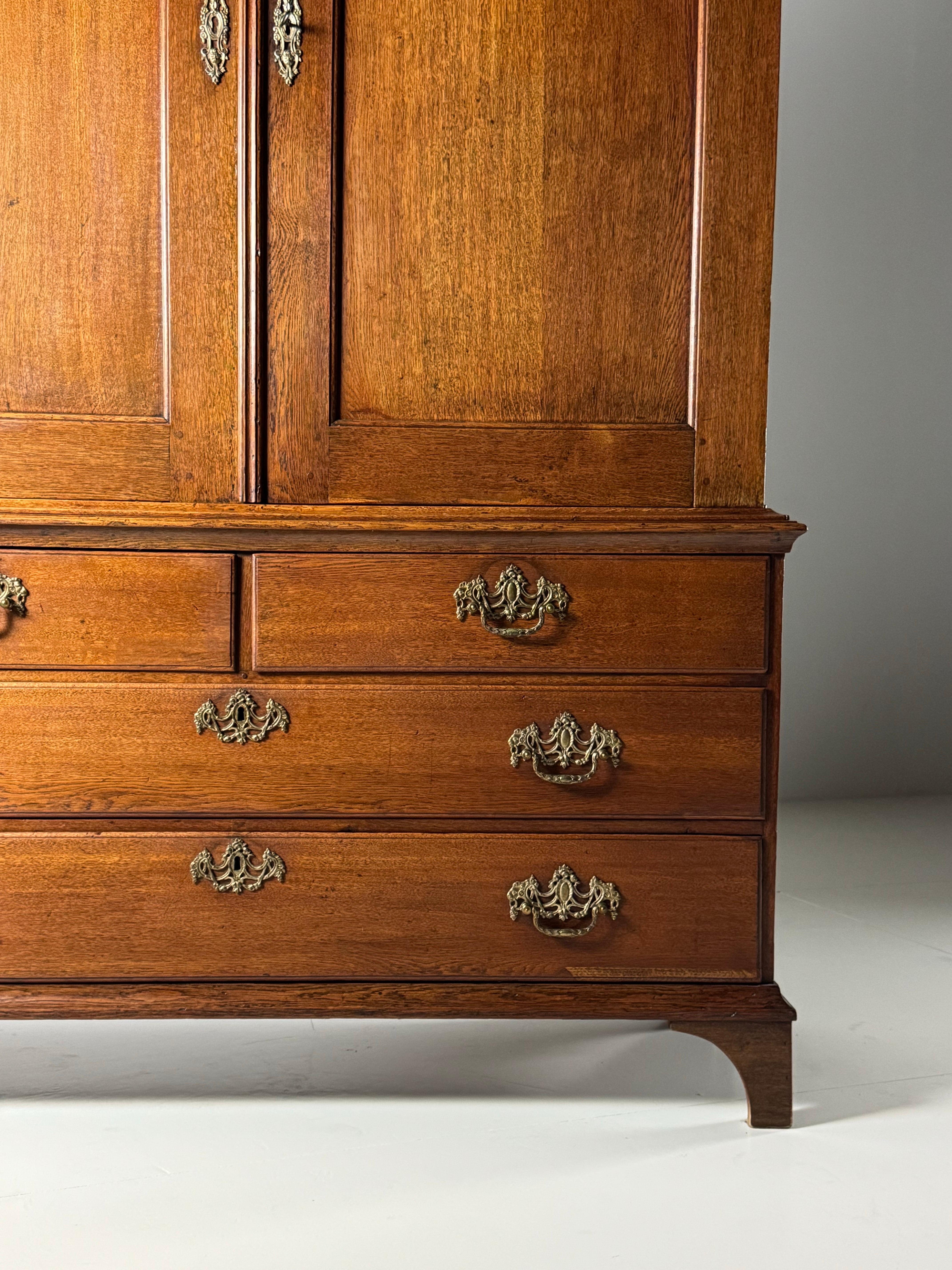 Dutch Oak 18th Century Louis Quinze Cabinet For Sale 6