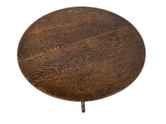 Dutch Oak 19th Century Tilt-Top Tripod Table