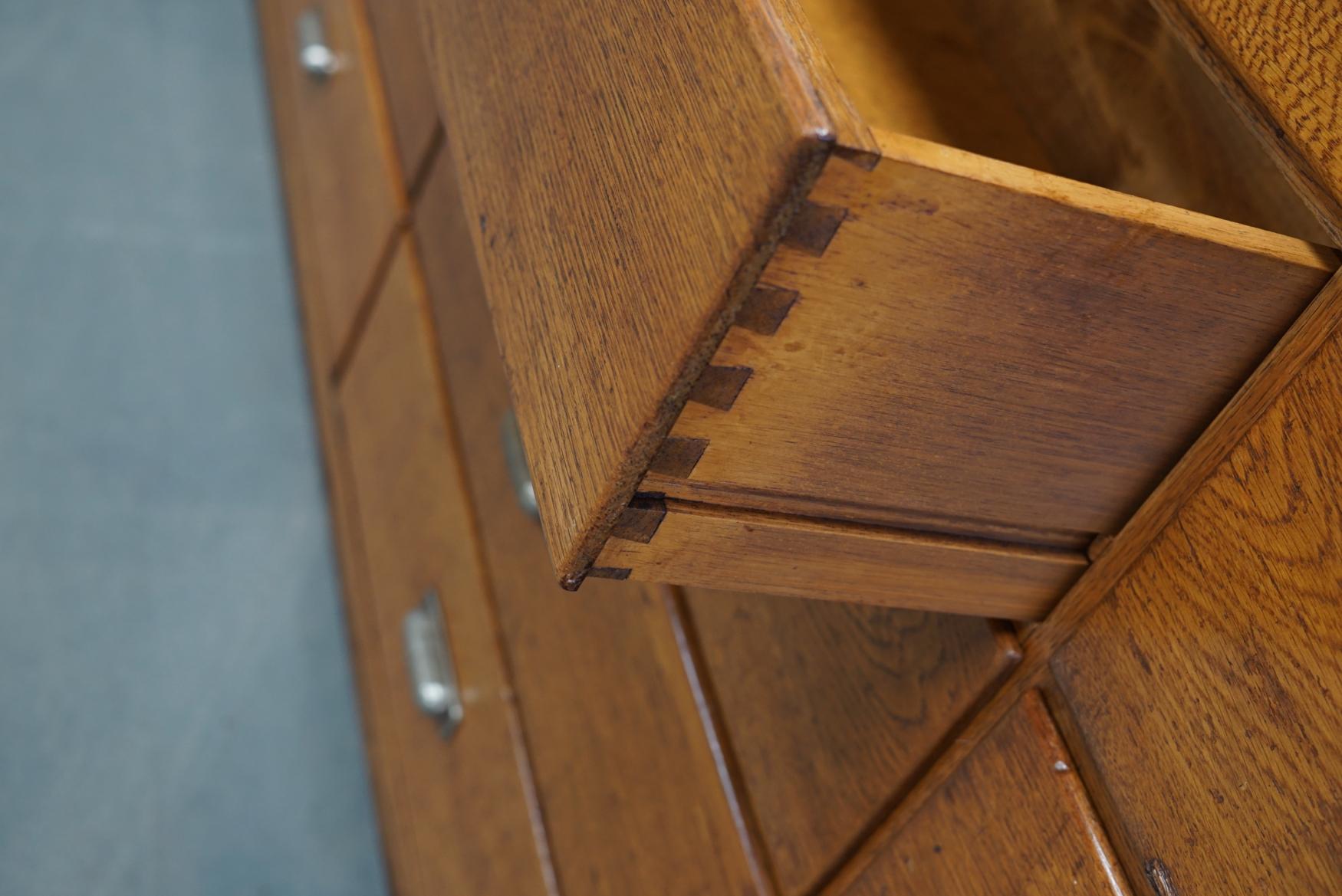 Dutch Oak Apothecary Apothecary Cabinet, 1930s 6