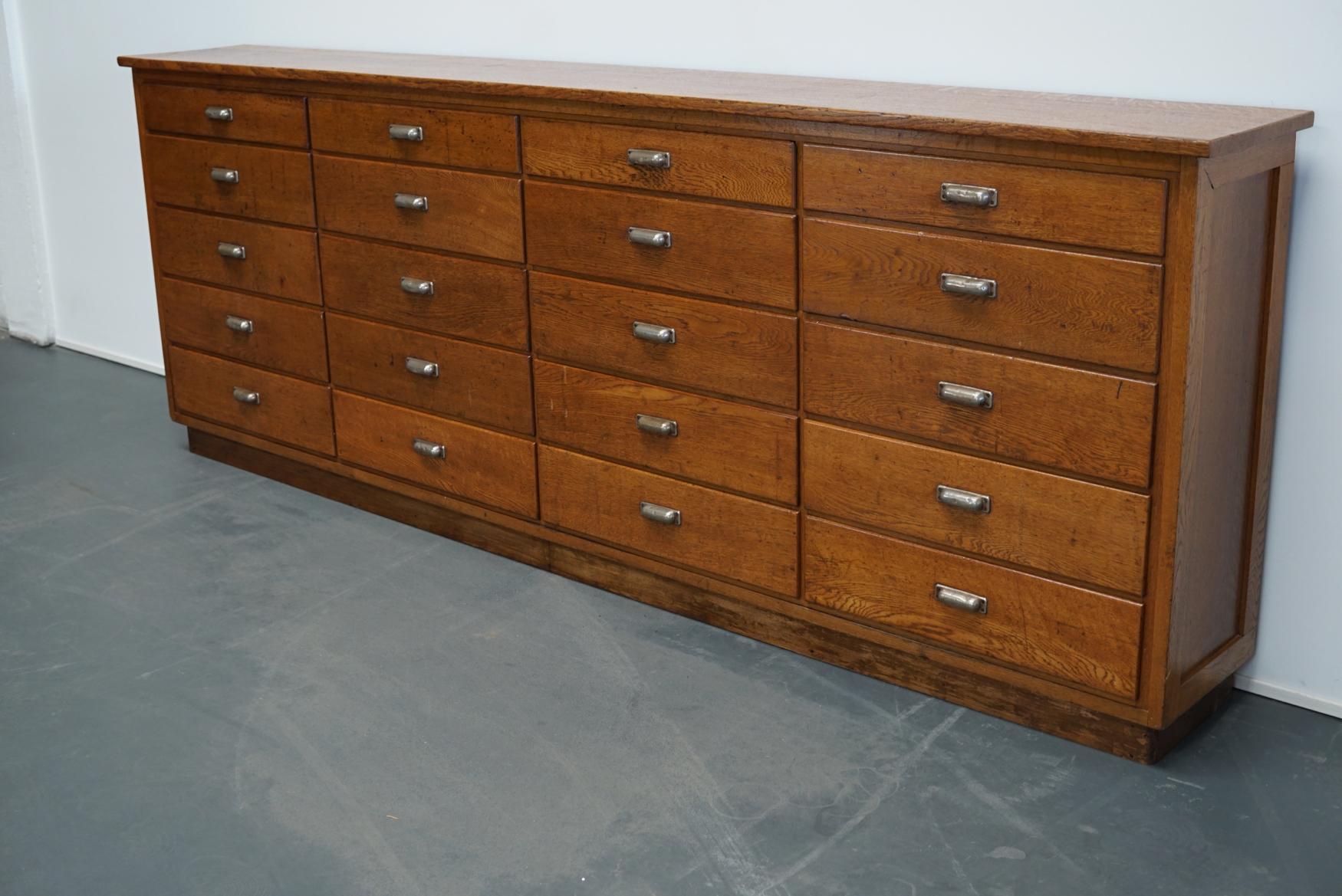 Dutch Oak Apothecary Apothecary Cabinet, 1930s 10