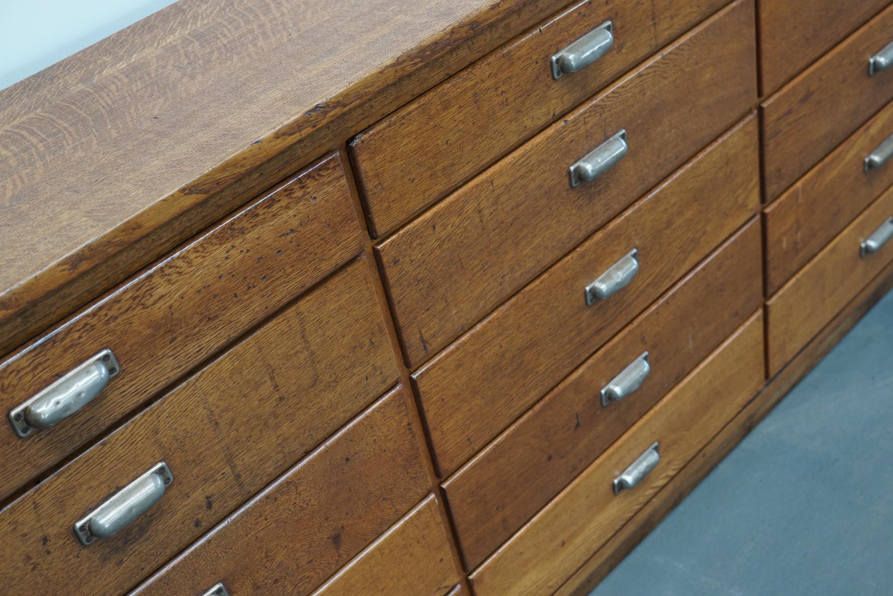 Dutch Oak Apothecary Apothecary Cabinet, 1930s 1