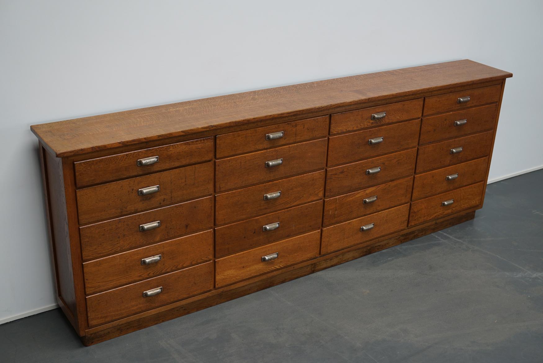 Dutch Oak Apothecary Apothecary Cabinet, 1930s 2