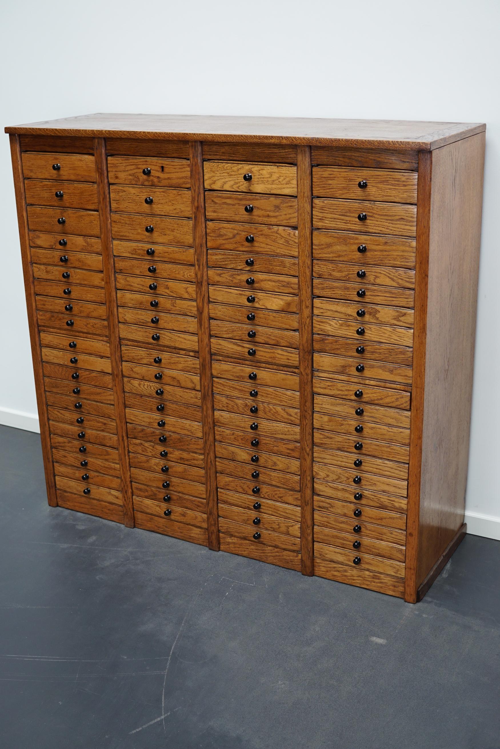 Dutch Oak Apothecary Apothecary Cabinet, 1930s 2