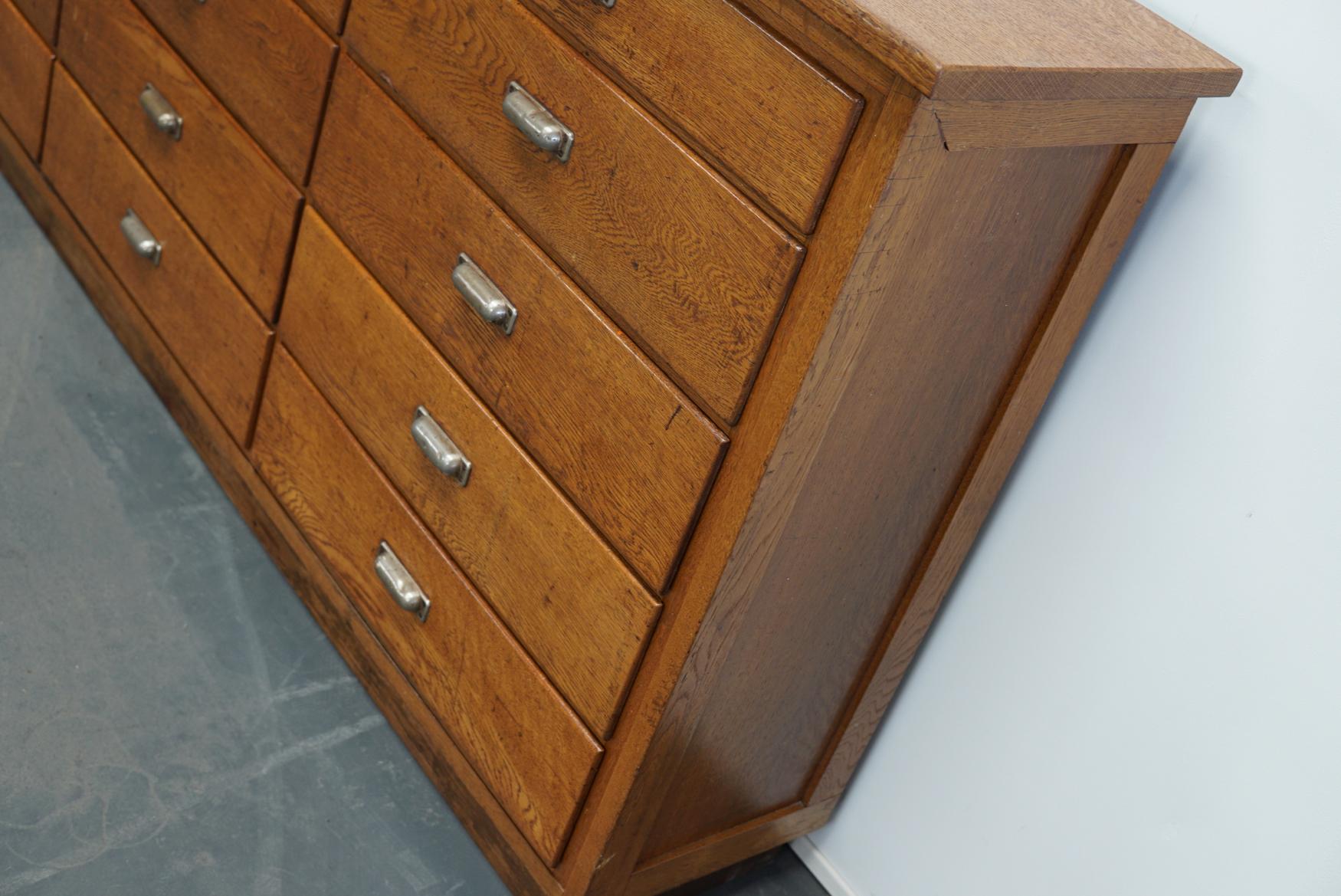 Dutch Oak Apothecary Apothecary Cabinet, 1930s 3