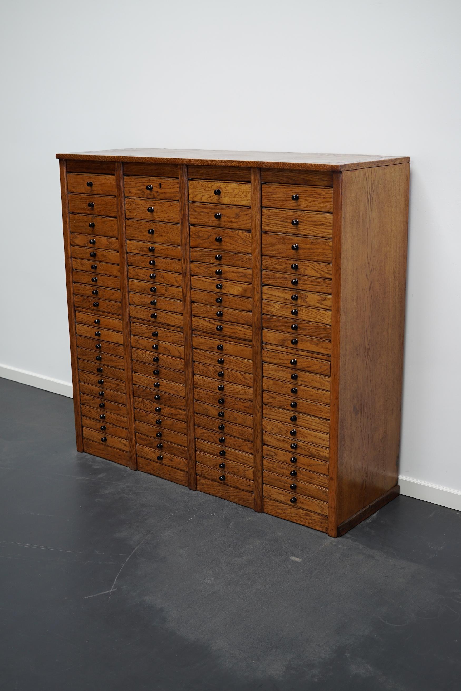 Dutch Oak Apothecary Apothecary Cabinet, 1930s 3