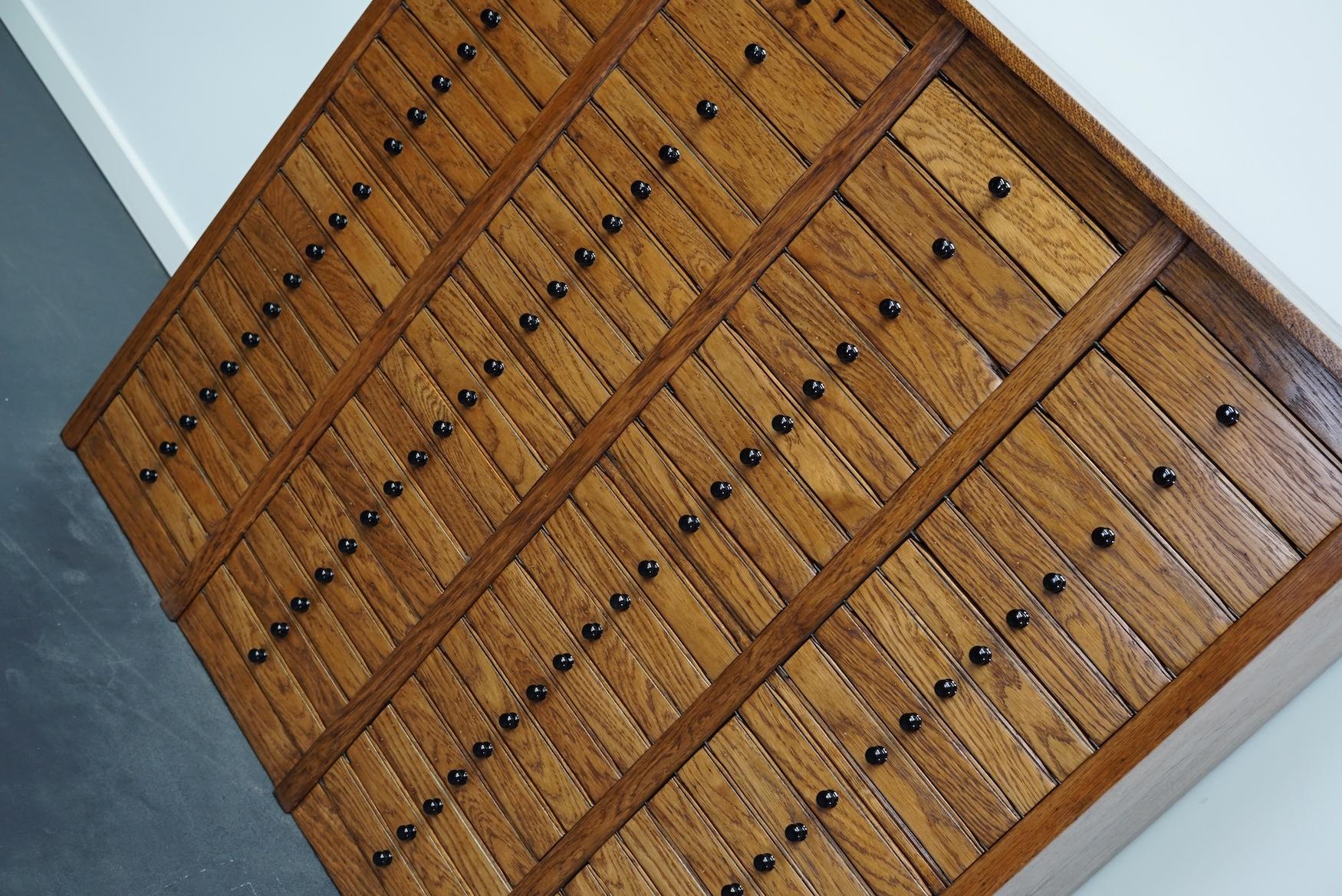 Dutch Oak Apothecary Apothecary Cabinet, 1930s 4