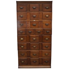 Vintage Dutch Oak Apothecary Apothecary Cabinet, 1930s