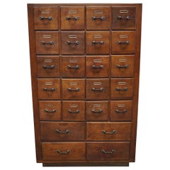 Vintage Dutch Oak Apothecary Apothecary Cabinet, 1930s