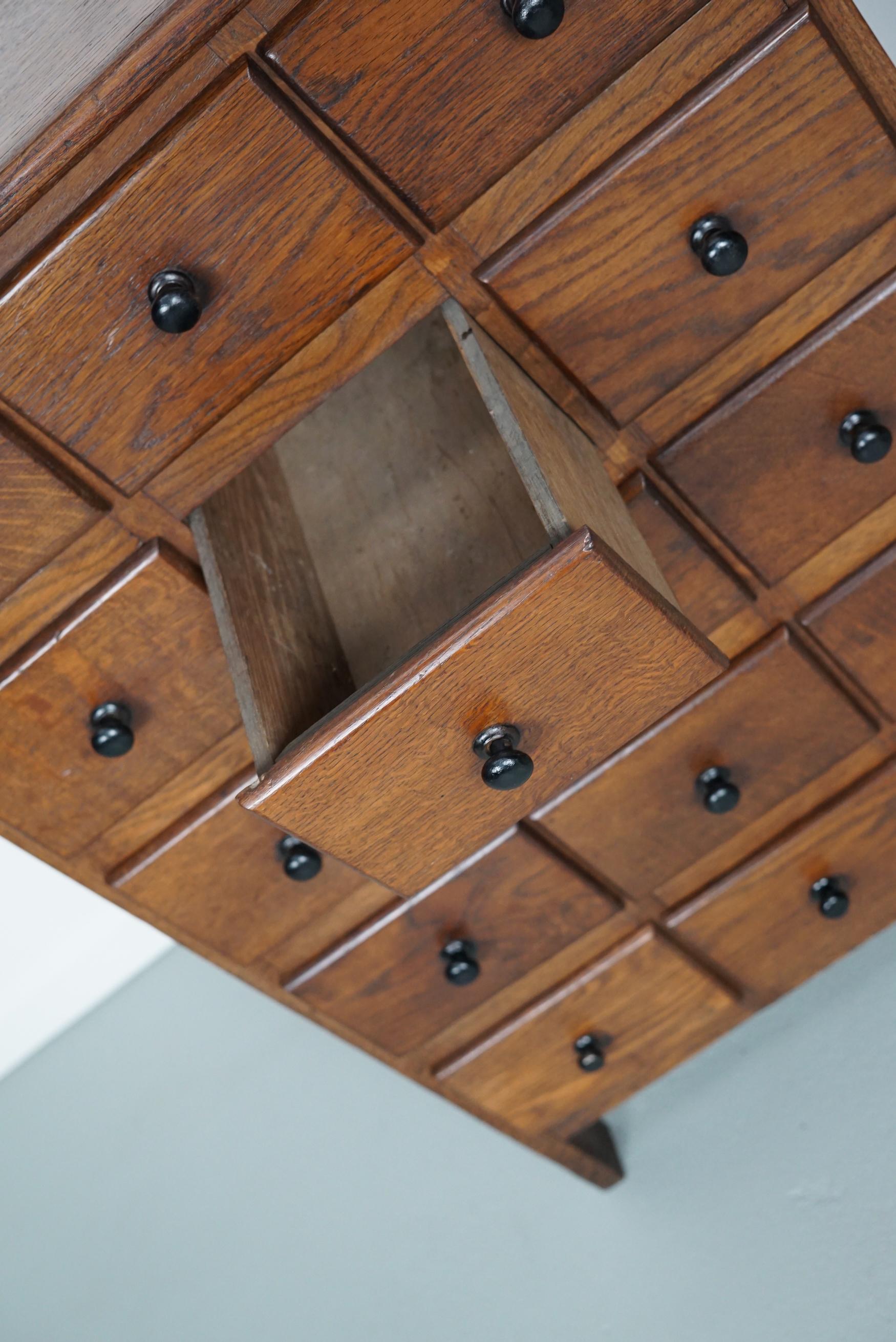 Dutch Oak Apothecary / Barber Cabinet, 1930s For Sale 7