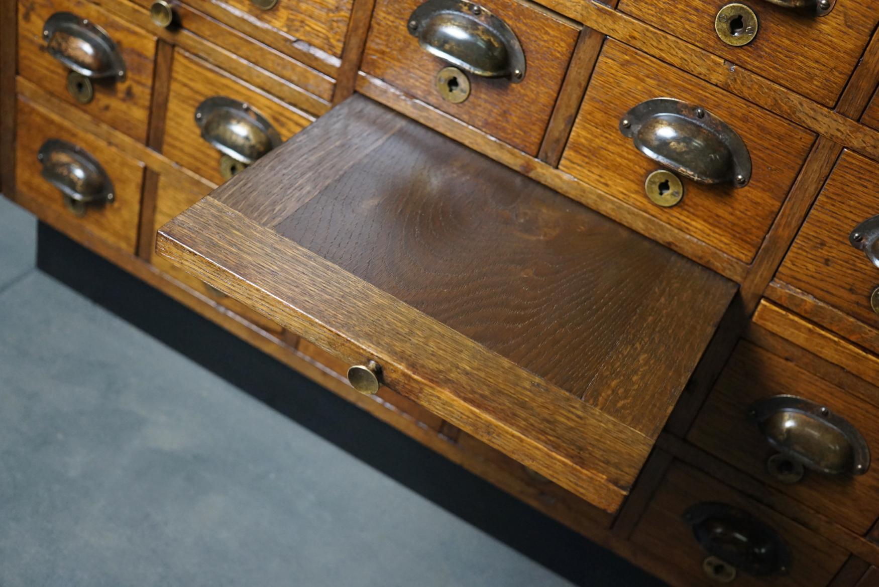 Dutch Oak Apothecary Cabinet, 1930s 12